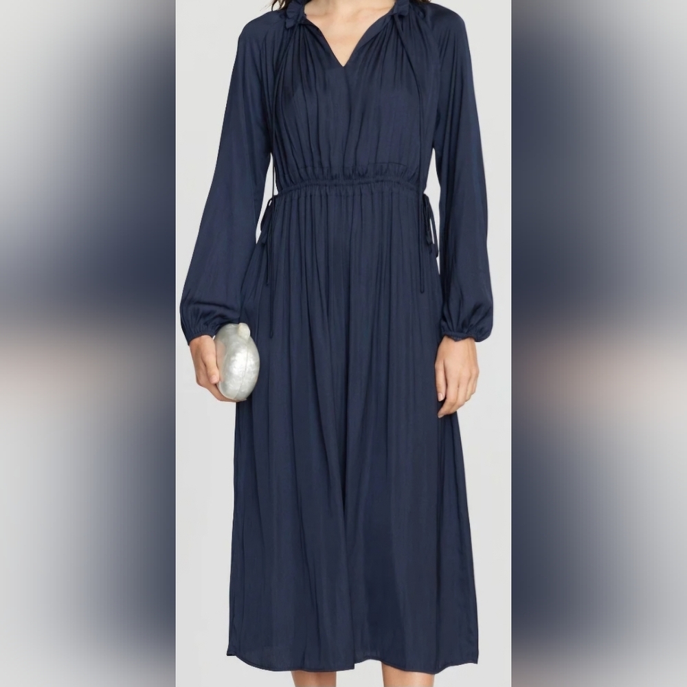 Magdalena Plisse Maxi Dress (M)